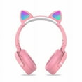 thumbnail image 2 of imerelez Cat Ear Headphones for Kids, Bluetooth Headphone with Microphone, Foldable and Adjustable, Wireless/Wire Over Ear Headset for Girls, Teenagers, Adults (Pink), 2 of 5