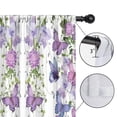 thumbnail image 4 of Blackout Kids Curtains,White Butterfly Flower Pattern Childrens Insulated Curtains Set Of 2,Bedroom Essentials,Toddler Room Decor 42"x54", 4 of 5