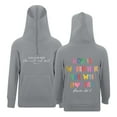thumbnail image 3 of Tiijoy Big Girl Zipper Eyelets Hoodie Letter Print Hooded Sweatshirt, Sizes 11-12, 3 of 7