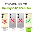 thumbnail image 2 of Funda de teléfono YOUWUMA para Samsung Galaxy S24 Ultra Black Flower, 2 of 6