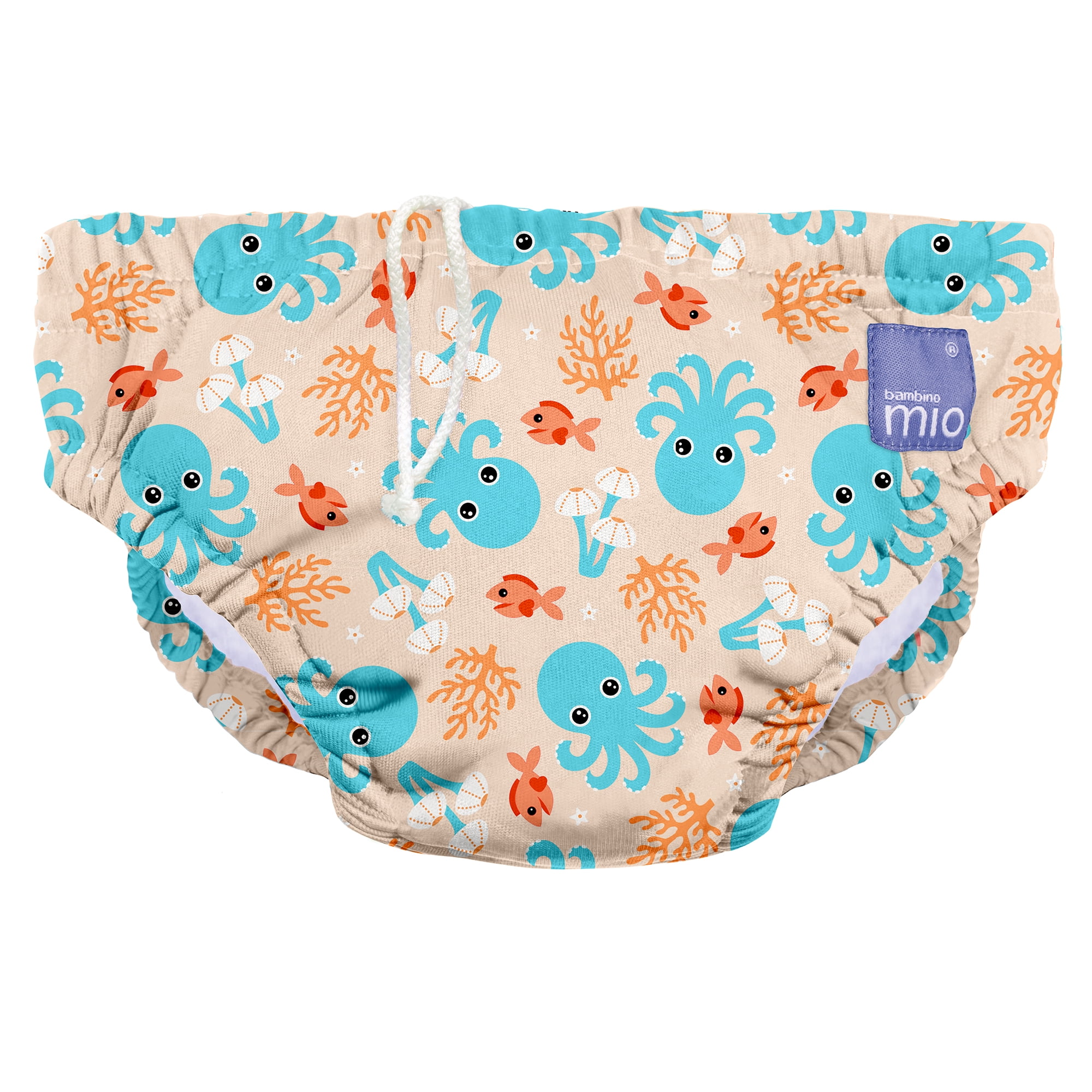 Bambino Mio, reusable swim diaper, blue squid, extra large (2+ years