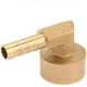 thumbnail image 1 of Accesorio de aleta de latón Rosca hembra Codo de 90 grados Adaptador de manguera de codo de latón Accesorio de nudillo G1/2 Aire/Agua/Combustible/Aceite/Gas inerte (8 mm) ShuxiuWang 8390606501257, 1 of 1