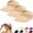 Beige, variant on WCJM Women's Foldable Wide Brim Sun Visor Hat UPF 50+ Lightweight Ponytail Cap for Summer Beach Boating Fishing