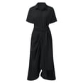 thumbnail image 3 of gvdentm Robes Noires pour les Femmes Funérailles Paillettes Femmes V-Cou Partie Robe d'Hiver Velours A-Ligne Robe de Soirée Robe de Dentelle, 3 of 5