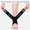 thumbnail image 3 of Soidarity 1 pieza de ajuste de vendaje para pies, soporte para tobillo, prevención de esguinces, deporte, Fitness, banda protectora para tobillo Accesorios para máquinas de ejercicios negro M Soidarity OD1608-02B, 3 of 6