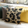 thumbnail image 3 of BANET Leopard Print Pillow Case Decorative Pillow Covers Faux Fur Pillow Case Cushion Cover, Decorative Throw Pillow for Bedroom Couch Sofa Home Decoration 22x22in, 3 of 5