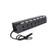 thumbnail image 1 of Extensor de adaptador USB de 7 puertos Ordenador portátil Divisor USB 2.0 de 480 Mbps con interruptores individuales seitruly EL4921-01B, 1 of 2