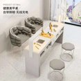 thumbnail image 2 of Tocador multifunción para manicura, almacenamiento japonés, mesa de mármol, mesas para manicura estilo crema, muebles de salón modernos, 2 of 4