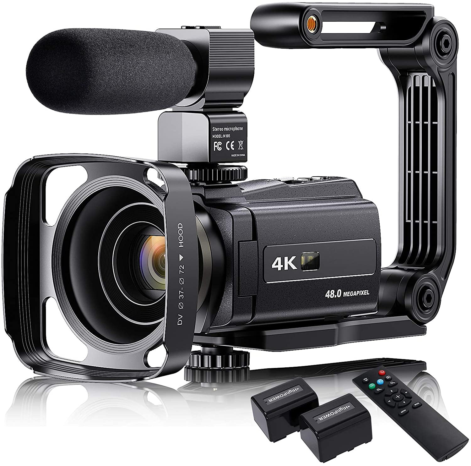 4K Video Camera Camcorder with Microphone, VAFOTON 48MP Vlogging Camera for YouTube 16X Zoom 3.0/ pic