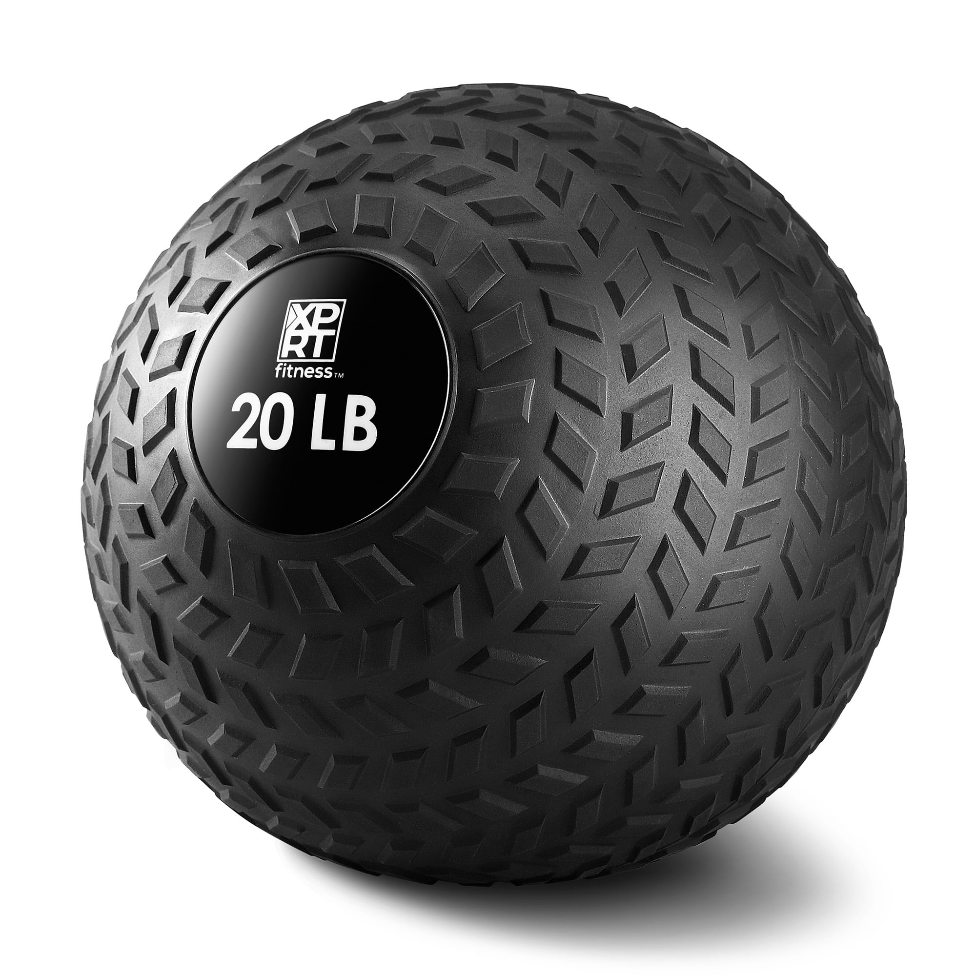 Slam Ball Rubber 15lbs Black Fitness Heavy Duty No Bounce Exercise Fit Weight 
