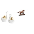thumbnail image 1 of Elegantes Figuras De Cisne Y Caballo, Adornos Artísticos De Mesa Para La Decoración Del Hogar, Esculturas únicas Para Estanterías, Escritorios Y Salas De Estar., 1 of 8