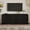 Black, variant on Farmhouse Curved Edge TV Stand for TVs up to 70", Mid Century Media Console with Large Cabinets & Adjustable Shelves, Wood Grain Cable Management, Walnut