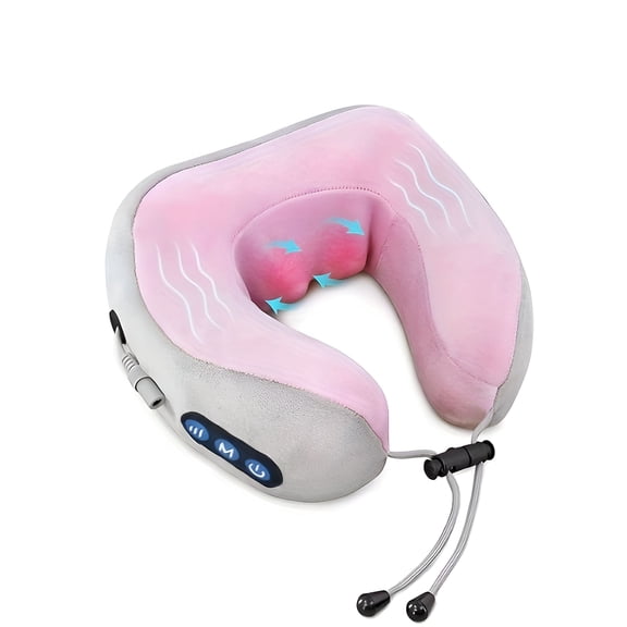 XIRQI 2026 New Neck Massage Pillow with Heat Kneading,Electric Cervical Massager with Slow Rebound Memory Support,Usb Rechargeable Lithium Battery,Durable- 4V-12V Portable Stress Relief Device
