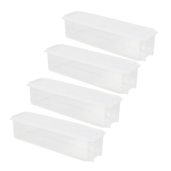 Soimiss 4Pcs Kitchen Storage Box Healthy Material Multipurpose Food Storage Container