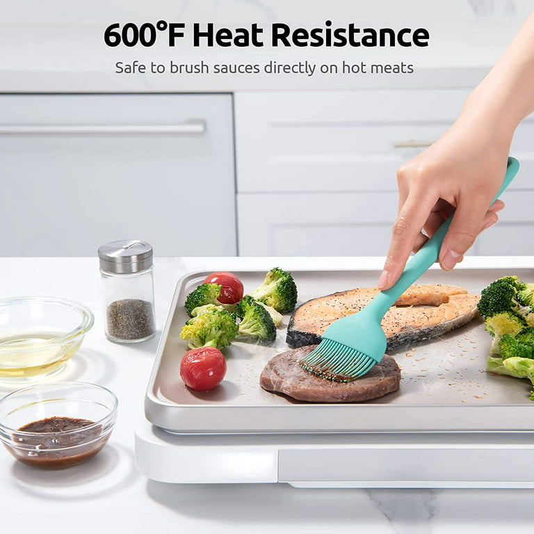 Heat Resistant 14 inch Extra Large Silicone Spatula | U-Taste Aqua Sky