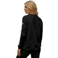 thumbnail image 5 of AHMOMEI 250 Anniversary USA Shirt Women's America 1776-2026 250th Anniversary Long Sleeve Waffle Knit Patriotic Cute Sweatshirts for Women, 5 of 5