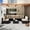 Black Rattan Khaki Cushions, variant on Walsunny 7 Pieces Patio Conversation Set, All-Weather Rattan Wicker Patio Furniture Sets with 6 Chairs and 1 Coffee Table, Washable Couch Cushions,Sliver Rattan Navy Blue Cushions