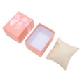 thumbnail image 1 of Watch Gift Box, Compact Watch Case Sturdy Bowknot Watch Storage Case  For Travel Pink, 1 of 8