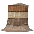 thumbnail image 6 of Farmhouse Beige Brown Blanket Soft Cozy Warm Throw Blanket for Couch, Plush Fuzzy Flannel Fleece Blankets for Sofa, Vintage Wooden Striped Bed Blankets Lightweight Gifts for Women, 40"x60", 6 of 9