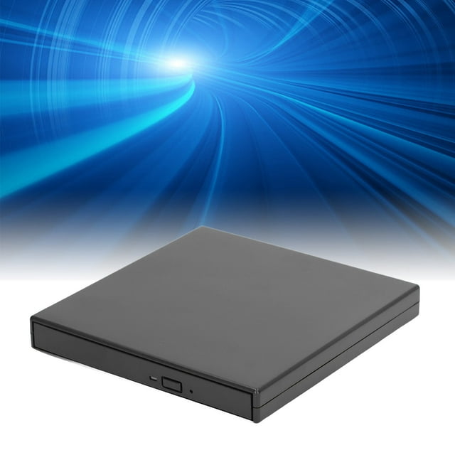 Ultra Thin USB 2.0 External DVD CD Drive, Portable CD DVD With High Speed Transmission, Supportsand OS X