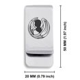 thumbnail image 2 of Stainless Steel Virgo Zodiac (Maiden) Classic Slim Money Clip Credit Card Holder, 2 of 2