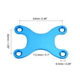 thumbnail image 2 of Unique Bargains Joint de Planche à Roulettes Protecteur de Pont Longboard Anti-Fuite Matériel Bleu en Forme de H, 2 of 5