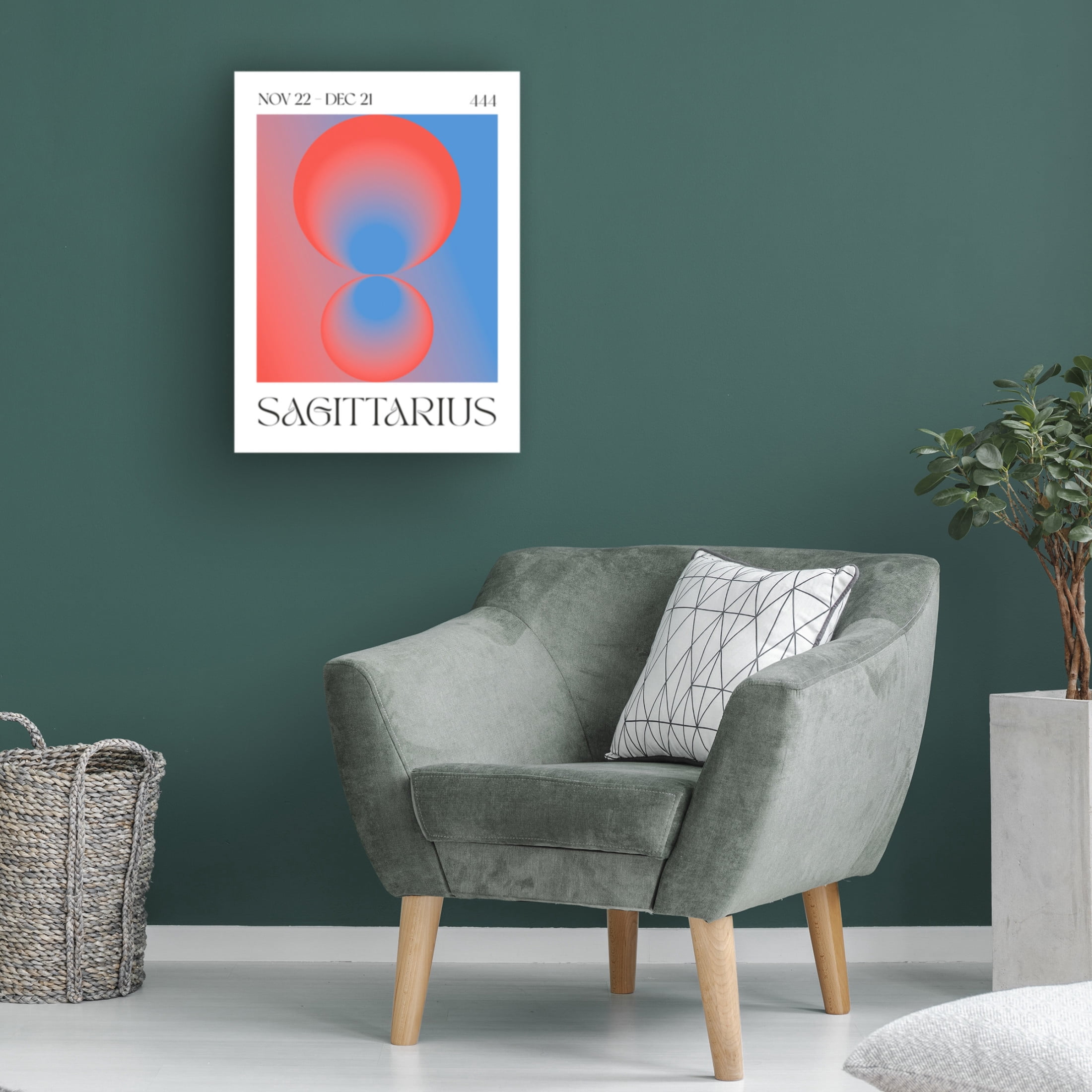 Trademark Fine Art Valeria Castillo Sagittarius Canvas Wall Art