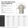 thumbnail image 7 of Xecao offers the Flamingo Palm Trees for Men's Casual Short-sleeved Shirt, a button-up collared shirt with a pocket, perfect for beach vacations and yacht travel in the XX-Large size., 7 of 7