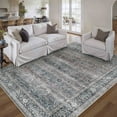 thumbnail image 3 of BERTHMEER 9'x12' Area Rugs for Living Room Bedroom Purple Vintage Non Slip Washable Large Farmhouse Office Dining Room Oriental Traditional Distressed Carpets, 3 of 7