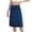 Dark Blue, variant on Staron Denim Skirt for Women Stretch Midi Skirt Trendy Summer Jean Skirt with Pockets Light Blue XXL