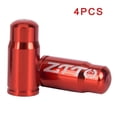thumbnail image 3 of 4 Pcs Bouchon de Valve Presta en Aluminium pour Vélo de Route pour Course Rouge, 3 of 5