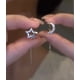 thumbnail image 5 of Pendientes de plata de ley 925 con diamantes brillantes, cadena de borla de cristal, pendientes colgantes para mujeres, adolescentes y niñas (estrella y luna), 5 of 5