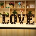 thumbnail image 4 of Letras de 22 cm con luz LED, letras del alfabeto negras, números, luz de noche, letras de Navidad para el hogar, suministros para fiestas de cumpleaños, decoración, 4 of 5