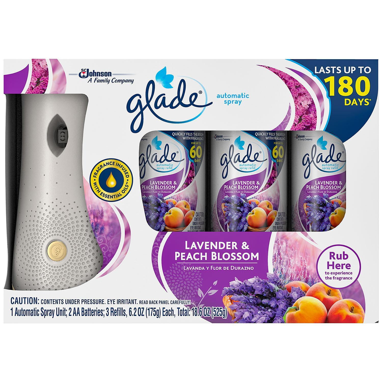 Glade Automatic Spray Air Freshener 1 Holder + 3 Refills