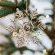thumbnail image 5 of Fiudx Adorno para Árbol de Navidad, Colgante Dorado Irregular, Diseño Único Galvanizado, Decoración Festiva, Decoración para Fiestas Navideñas, Elegante Detalle para El Hogar, Juego de 16,5 X 16,5 Cm, 5 of 6