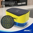 thumbnail image 4 of Jikoni Probus 2 in 1 Soap Dispenser Sponge Holder for Dishwasher Liquid, Liquid Dispenser Through Pump (Multi Color, 250 ML) (Grey_White), 4 of 5