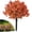 Orange, variant on Djiypn 2 Pack Artificial Topiary Boxwood Ball Trees with Ground Spike, 24'' Faux Shrubs Fake Brush Plants Flowers Greenery for Indoor Front Porch Garden Outdoor Decoration, Yellow