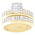 thumbnail image 3 of 10K Yellow Gold Diamond Trio Set Bar Bridal Set + Matching Wedding Band 1 CT, 3 of 9