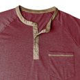 thumbnail image 6 of Njagoc3 Men's Henley Collar V-Neck Polo Shirt - Trendy Casual & Everyday Wear, 6 of 6
