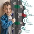thumbnail image 3 of Blackout Kids Curtains,Dachshund Footprint Childrens Insulated Curtains Set Of 2,Bedroom Essentials,Toddler Room Decor 42x54in(106x137cm), 3 of 4