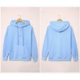 thumbnail image 4 of Ladies Button Front Hoodie Pullover Long Sleeve Autumn Winter Sweatshirt Top Sweater（XL）, 4 of 4