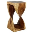 thumbnail image 1 of Strata Furniture 23x12" Traditional Wood Twist Stool/End Table in Walnut, 1 of 7