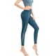 thumbnail image 4 of Capris de yoga de cintura alta para mujer con bolsillos, leggings capri deportivos para correr y hacer ejercicio con control de abdomen - Rojo, 8/L,:;:;, 4 of 7