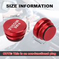 thumbnail image 4 of tredstone Fashion Style Lighter Plug Cover Universal Fit For All Car Models Car Lighter Cover Printed Words FIRE MISSILE red, 4 of 6