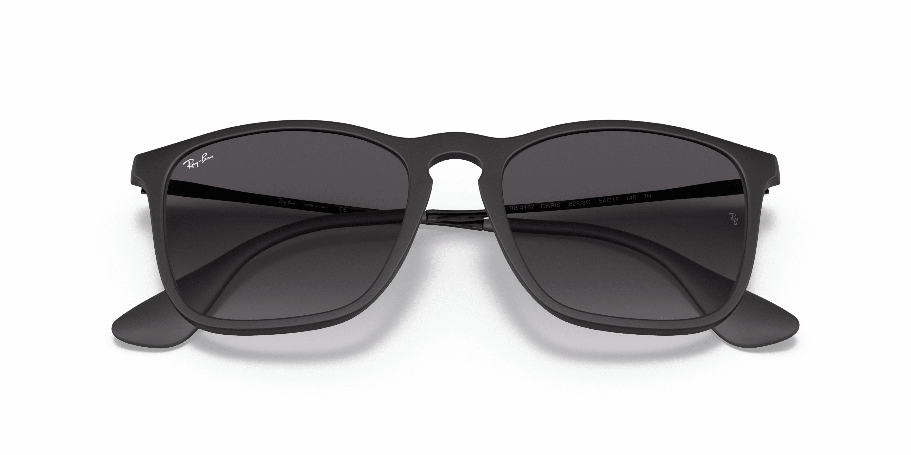 Ray Ban RB 4187 601/55 Chris - Black Gunmetal/Blue by Ray Ban for