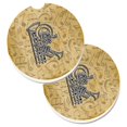 thumbnail image 1 of Letter R Musical Instrument Alphabet Set of 2 Cup Holder Car Coaster, 1 of 1