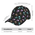 thumbnail image 3 of Yiaed purple cyan brown Skull Print Cap Adjustable Size for Running Workouts and Outdoor Activities All Seasons, 3 of 5