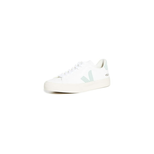 Tenis Veja Campo para mujer, extra blanco/matcha, sin cromo