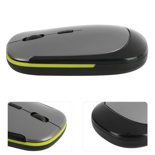 Souris Réglable 2.4G, Récepteur USB 1600dpi, 3 Vitesses, Silencieuse, Forme Ergonomique, Plug and Play, pour Ordinateurs Portables