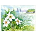 thumbnail image 2 of Blooming Flowers on Summer River - Landscape Artwork Canvas, 2 of 3